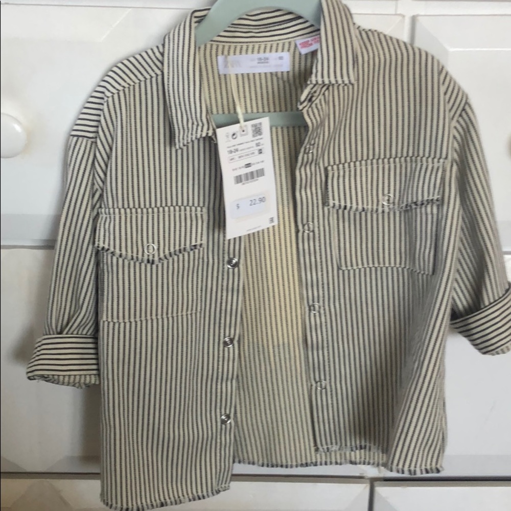 Zara NWT button up shirt